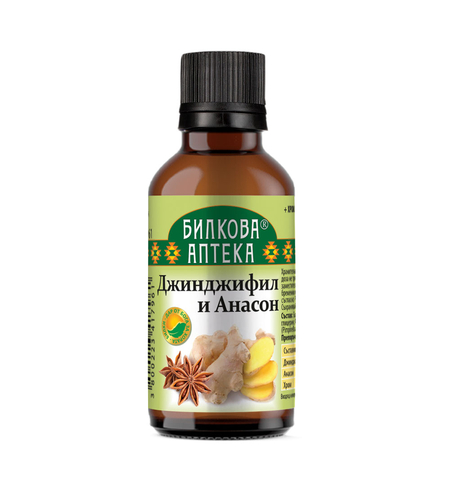 ДЖИНДЖИФИЛ И АНАСОН, тинктура 50 мл.
