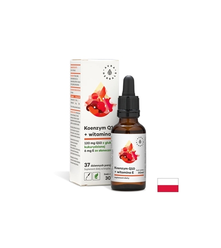 Сърдечно-съдова система - Коензим Q10 + Витамин Е, 30 ml капки Aura Herbals