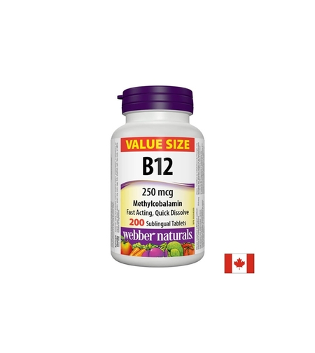 Vitamin B12 Methylcobalamin - Витамин В12 метилкобаламин 250 µg, 200 сублингвални таблетки
