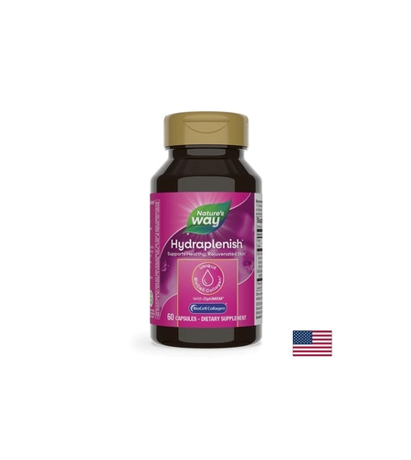 Колаген с хиалуронова киселина и МСМ Hydraplenish® - Красива кожа и здрави стави, 750 mg, 60 капсули Nature’s Way