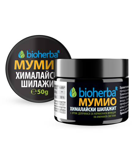 ХИМАЛАЙСКИ ШИЛАЖИТ / МУМИО, смола, бурканче, Биохерба, 50 гр.