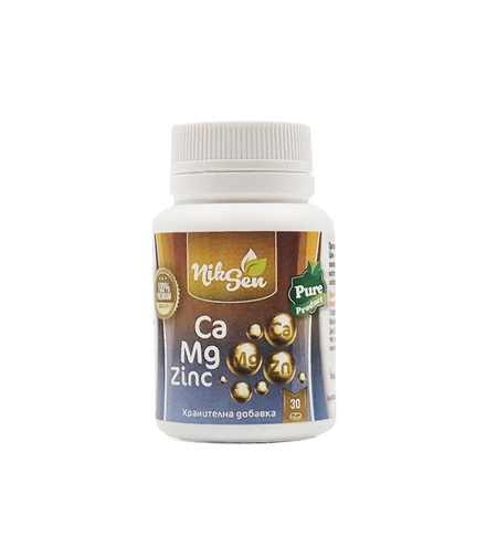 Калций, магнезий и цинк, Никсен, 30 таблетки