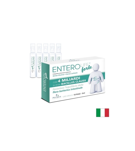 Пробиотик EnteroLife® Форте, 4 млрд. пробиотици, 10 флакона x 5 ml
