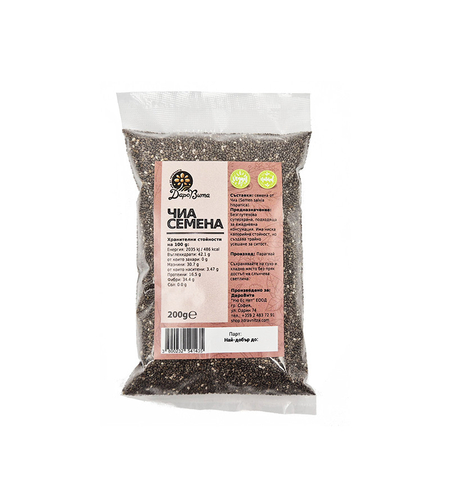 Чиа - семена, ДароВита, 200 гр.