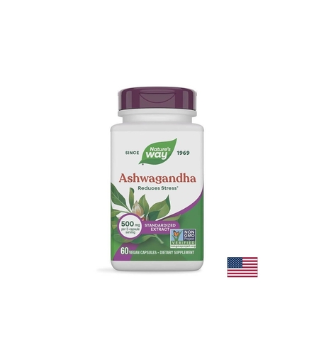 Ashwagandha/ Ашваганда 500 mg х 60 капсули Nature’s Way