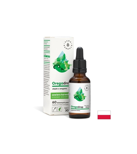 Подпомага стомашно-чревния тракт и дихателната система - Риган (масло), 30 ml капки  Aura Herbals