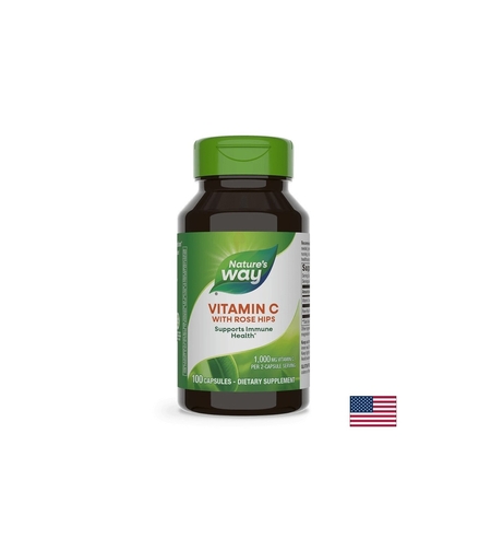 Витамин C с шипка - Vitamin C with Rose Hips 500 mg, 100 капсули Nature’s Way