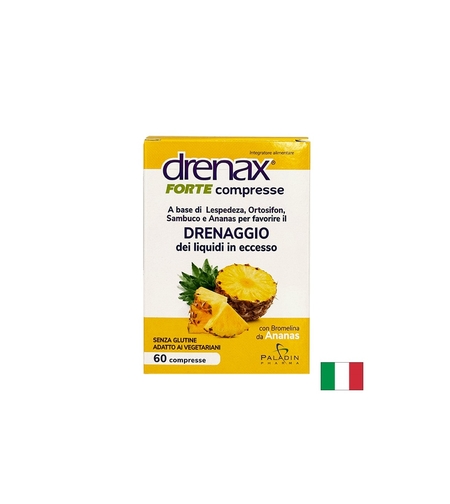 Диуретична формула за добро храносмилане и отслабване - Дренакс - Drenax® Forte с бромелаин и ананас, 60 таблетки