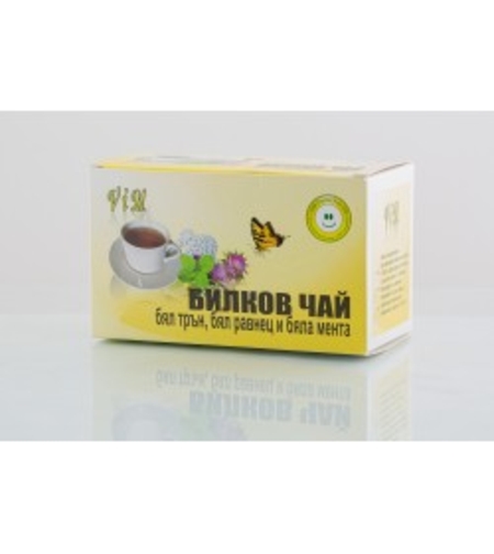 Билков чай - бял трън, бял равнец и бяла мента