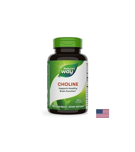 Choline/ Холин 500 mg х 100 таблетки Nature’s Way
