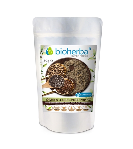 ОМЕГА 3-6-9 СУПЕР МИКС, Биохерба, 150 гр.