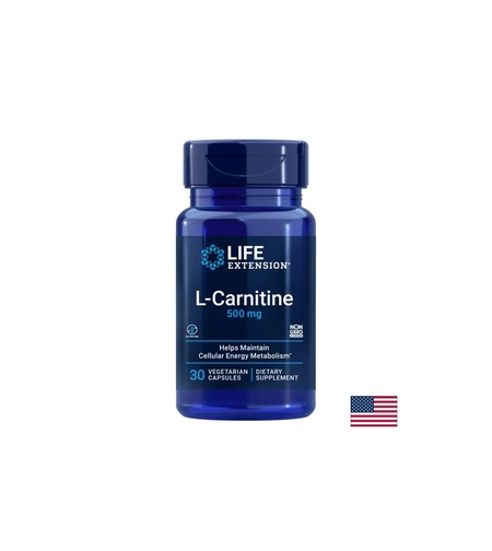 Клетъчно здраве и нервна система - L-Карнитин (тартарат), 500 mg x 30 капсули