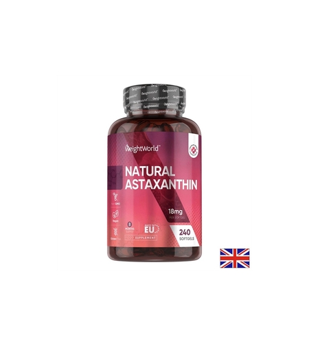 За зрението Астаксантин 18 mg (от микроводорасли) - Astaxanthin 240 капсули