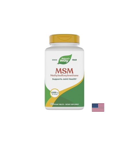 MSM/ МетилСулфонилМетан като OptiMSM® 1000 mg x 200 таблетки Nature’s Way