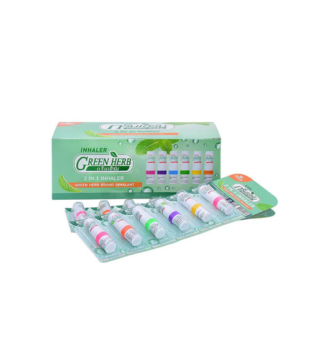 Инхалатор 2 в 1 с натурални масла, Грийн Херб, 1 бр.