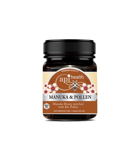 Мед от манука MGO 100+ с пчелен прашец, 250 g