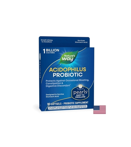 Pearls® Probiotic/ Пърлс® Пробиотик, 1 млрд. активни пробиотици x 90 софтгел капсули Nature’s Way