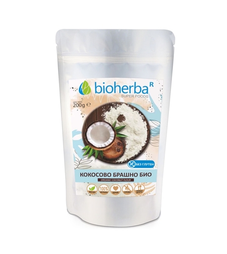 КОКОСОВО БИО БРАШНО, Биохерба, 200 гр.