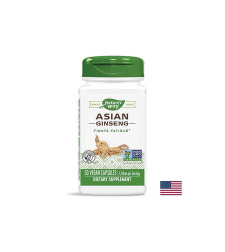 Asian Ginseng/ Женшен азиатски 560 mg х 50 капсули Nature’s Way