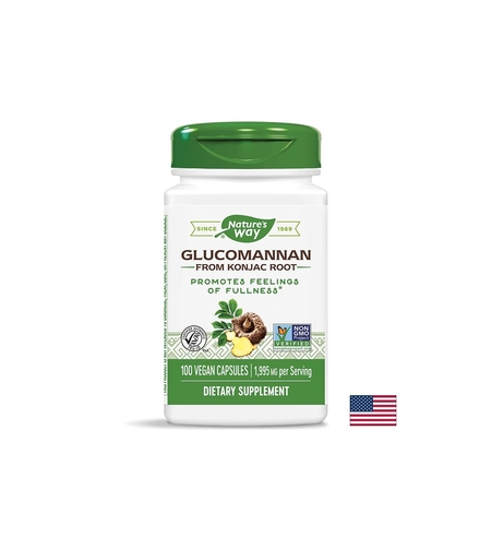 Glucomannan from Konjac Root/ Глюкоманан от корен на Конджак 665 mg x 100 капсули Nature’s Way