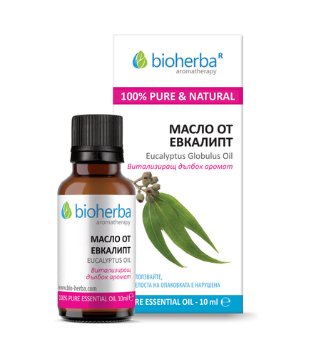 МАСЛО ЕВКАЛИПТ, Eucalyptus essential oil, Биохерба, 10 мл.