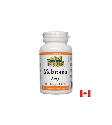 Melatonin/ Мелатонин 3 mg x 90 сублингвални таблетки Natural Factors