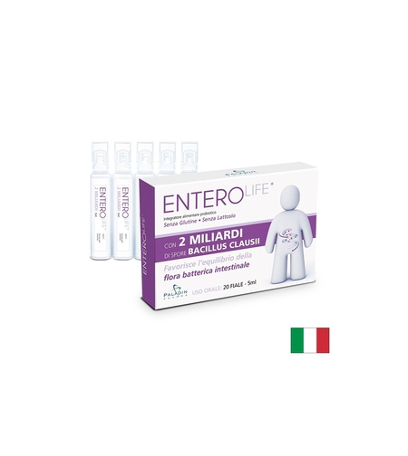 Пробиотик EnteroLife®, 2 млрд. активни пробиотици, 20 флакона х 5 ml