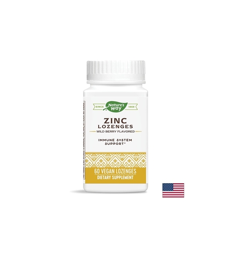 Zinc Lozenges/ Цинк с Ехинацея и Витамин С х 60 таблетки за смучене Nature’s Way