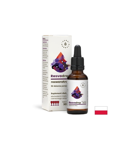 В подкрепа на кръвоносните съдове и сърцето - Ресвератрол, 30 ml капки Aura Herbals