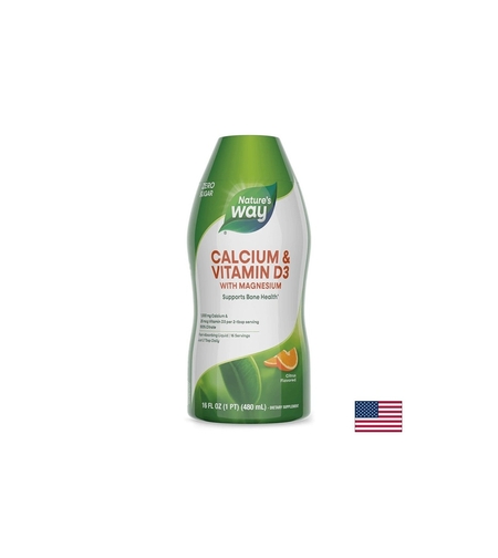 Calcium & Vitamin D3/ Калций и Витамин D3 х 480 ml Nature’s Way