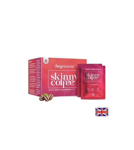 Skinny Coffee – 28 дневна програма за отслабване със зелено кафе, чай и L-карнитин, 28 сашета