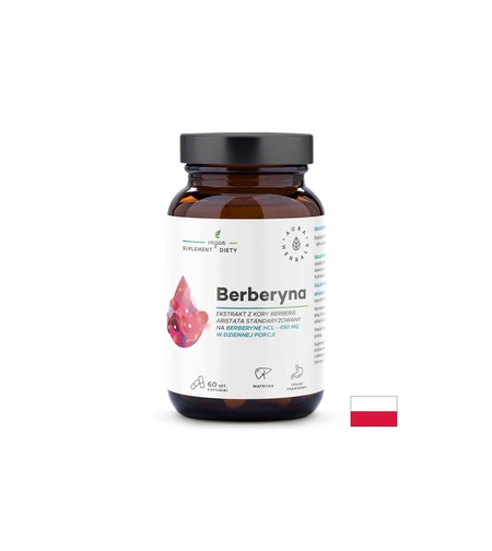 Контрол на кръвната захар и холестерола - Берберин, 490 mg х 60 капсули Aura Herbals
