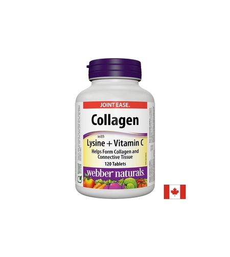Collagen with Lysine + Vitamin C/ Колаген 500 mg с Лизин и Витамин С х 120 таблетки
