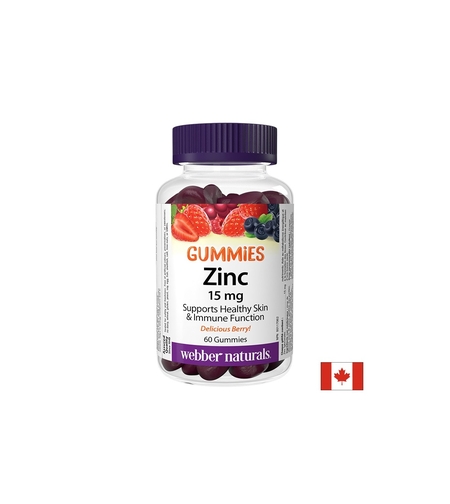 Имунитет - Цинк (глюконат) Гъми 15 mg, 60 желирани таблетки с плодов вкус