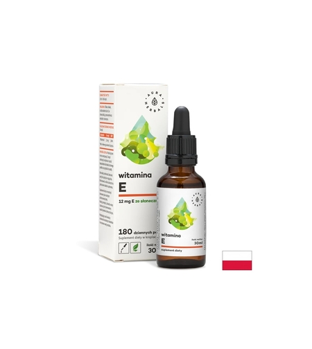 Грижа за косата, кожата и ноктите - Витамин Е, 30 ml капки Aura Herbals