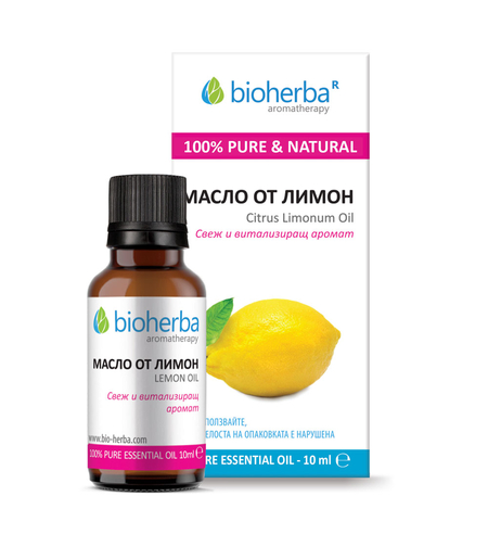 ЛИМОН МАСЛО, Lemon essential oil, Биохерба, 10 мл.