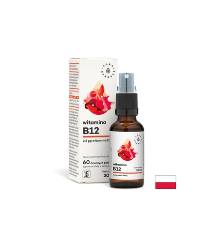 Нервна система - Витамин В12 (цианокобаламин), орален спрей 30 ml Aura Herbals