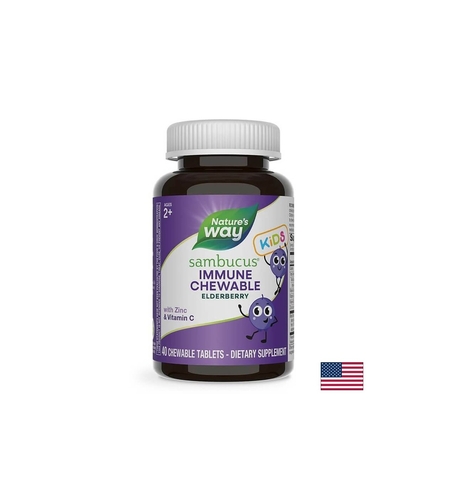 Sambucus for Kids / Самбукус за деца x 40 дъвчащи таблетки Nature’s Way