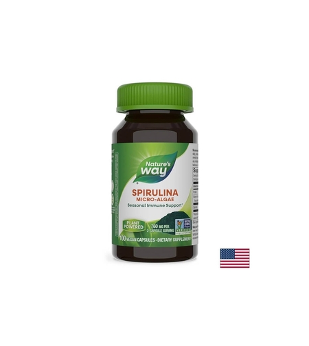 Spirulina Micro-Algae/ Спирулина (микро-водорасли) 380 mg х 100 капсули Nature’s Way