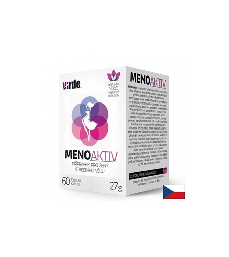 MenoAktiv с червена детелина 300 mg, китайска ангелика 234 mg и салвия 150 mg При менопауза 60 капсули