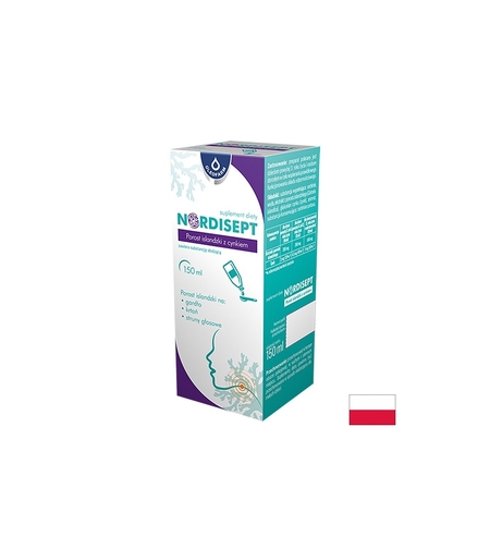 Nordisept – Сироп с исландски мъх и цинк За гърлото и дихателните пътища 150 ml