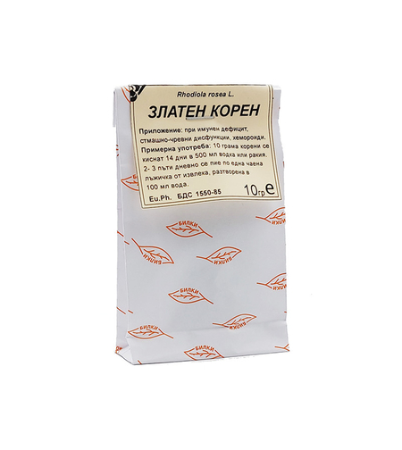 Златен корен, суха билка