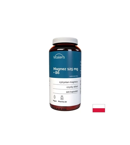 Магнезий 125 mg + Витамин B6 12.5 mg – Срещу крампи, стрес и умора, 120 капсули