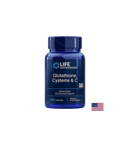 Glutathione, Cysteine & C / Глутатион, Цистеин и витамин С х 100 капсули
