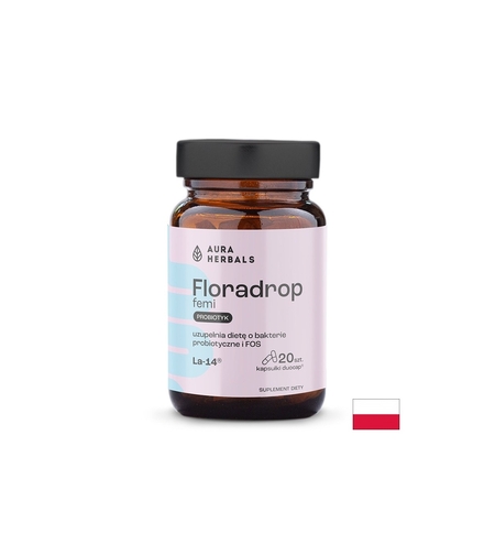 Пробиотик за жени – Интимен баланс и чревно здраве Floradrop, 15 млрд. CFU, 20 капсули