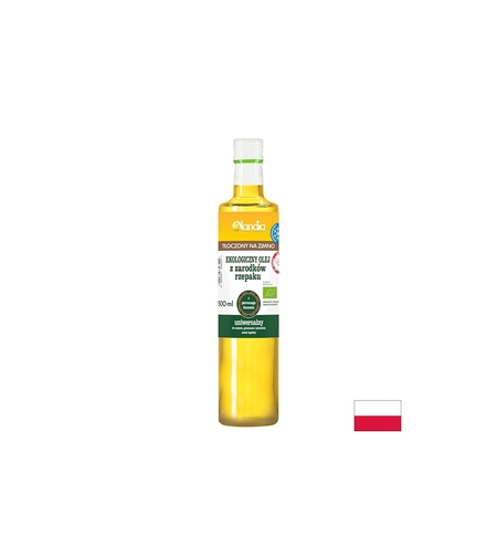 Масло от рапица (студено пресовано), БИО, 500 ml