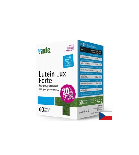 Lutein Lux Forte Лутеин, зеаксантин и цинк за добро зрение и защита на очите 60 капсули