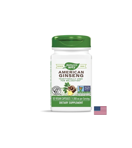 American Ginseng/ Женшен американски 550 mg х 50 капсули Nature’s Way