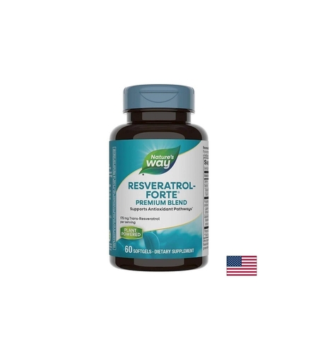 Resveratrol forte - Ресвератрол форте 450 mg, 60 софтгел капсули Nature’s Way