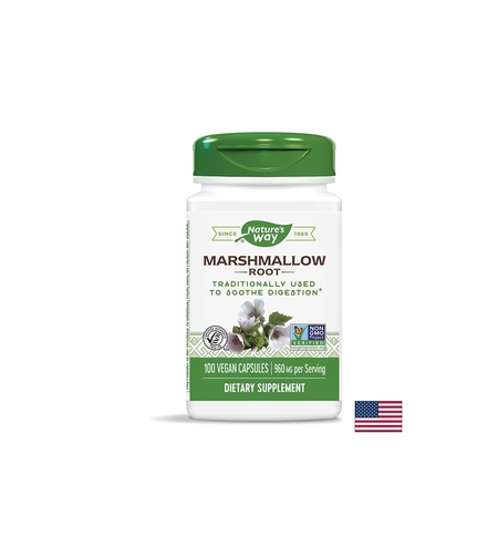 Marshmallow Root/ Бяла ружа (корен) 480 mg x 100 капсули Nature’s Way